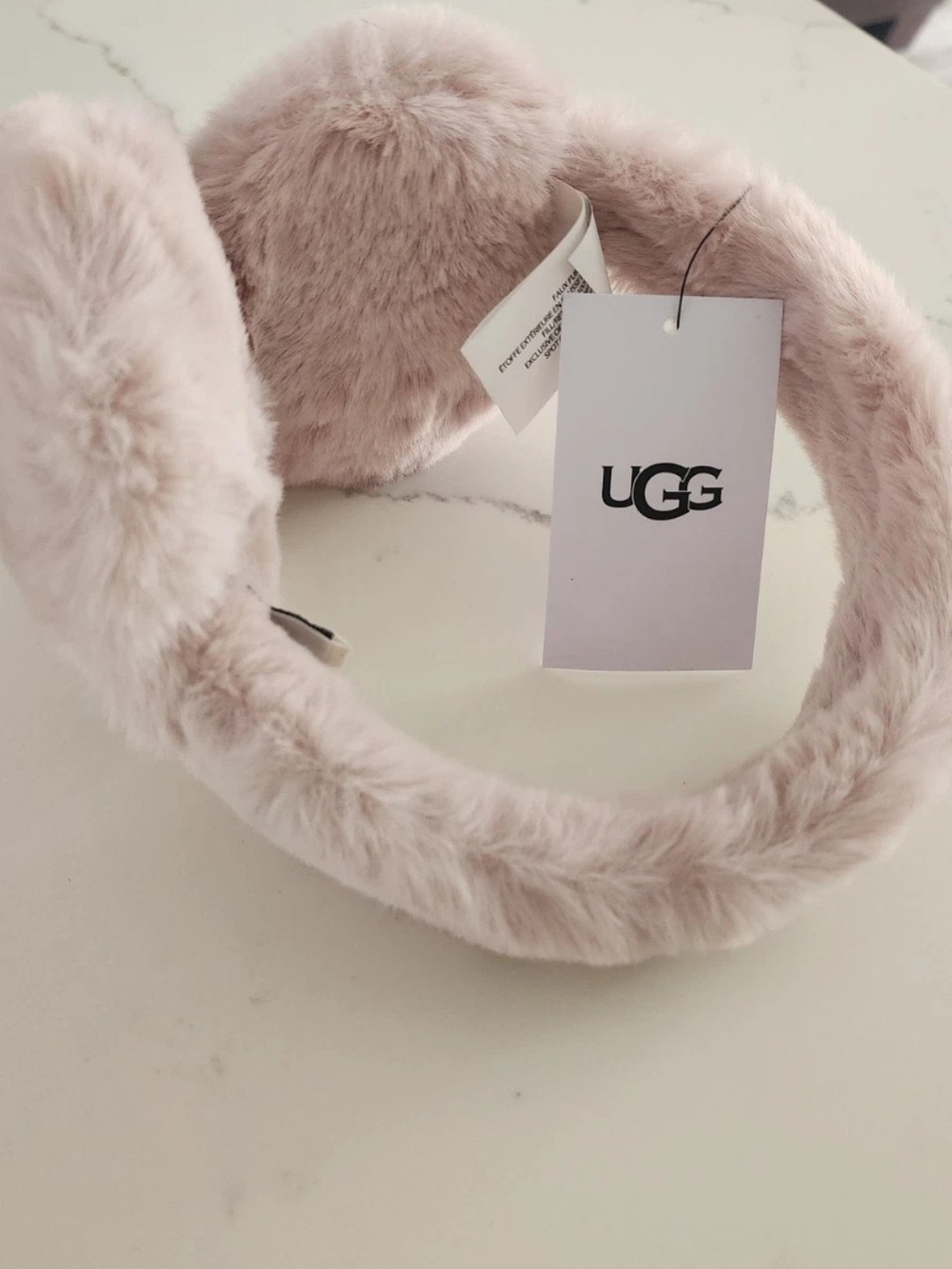 UGG Women's Blush Pink Faux Fur Earmuffs